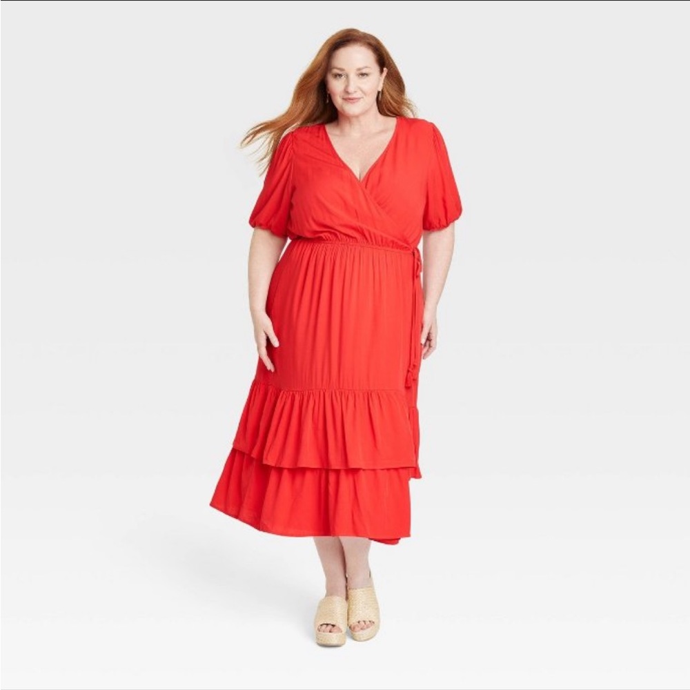 Bright Red Dress